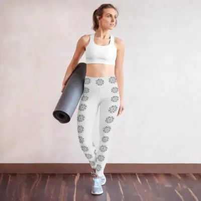 Heart Mandala Yoga Leggings