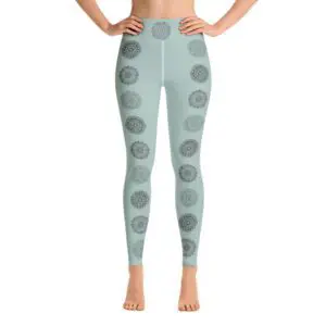 Mandala Collection Yoga Leggings in Opal