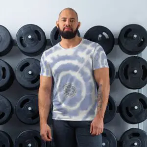 Mandala Tie Dye Men's Athletic T-shirt