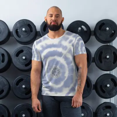 Mandala Tie Dye Men’s Athletic T-shirt