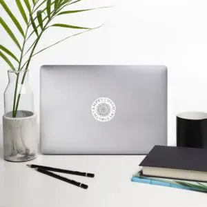 Empty Mind Mandala Logo Sticker