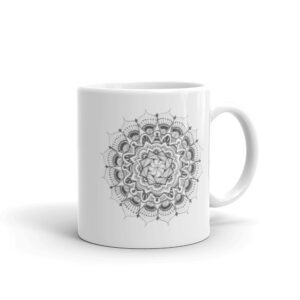Mandala 012 White glossy mug